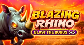 Blazing Rhino - Blast The Bonus 3x3 game tile